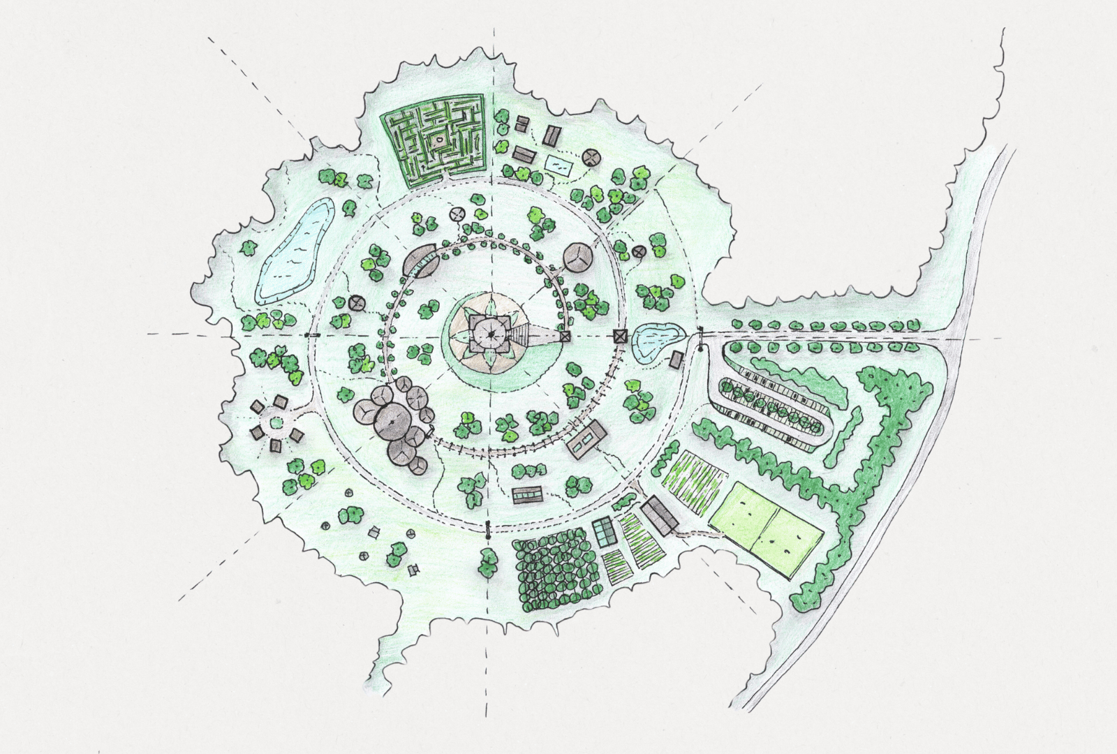Plattegrond regeneratief retreat center 11