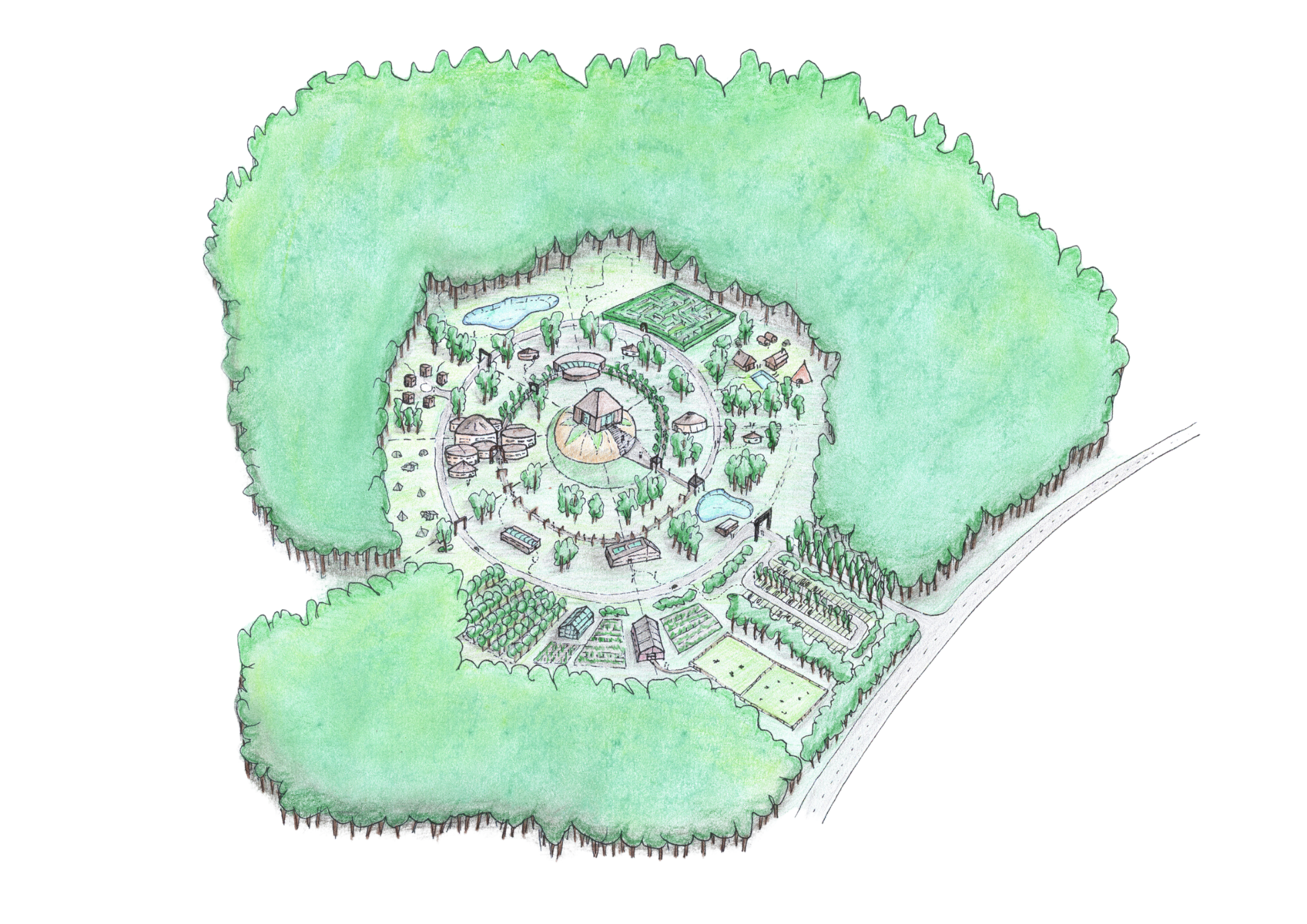Plattegrond regeneratief retreat center 13