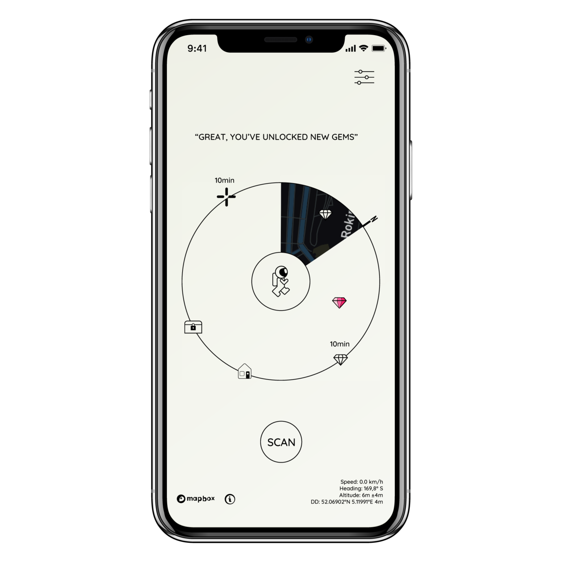 Design Wander app